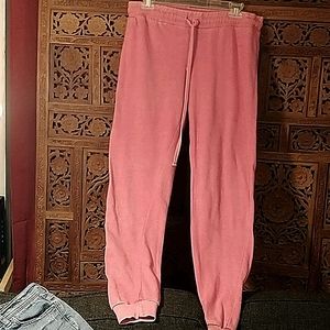 Salmon pink joggers